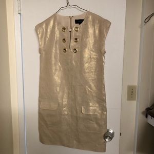 JCrew gold dress